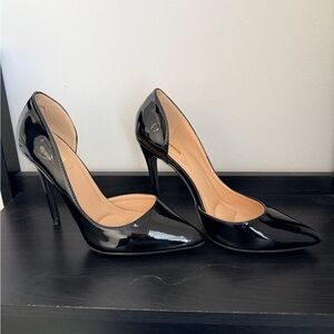 Fashion Nova Glossy Black Heels